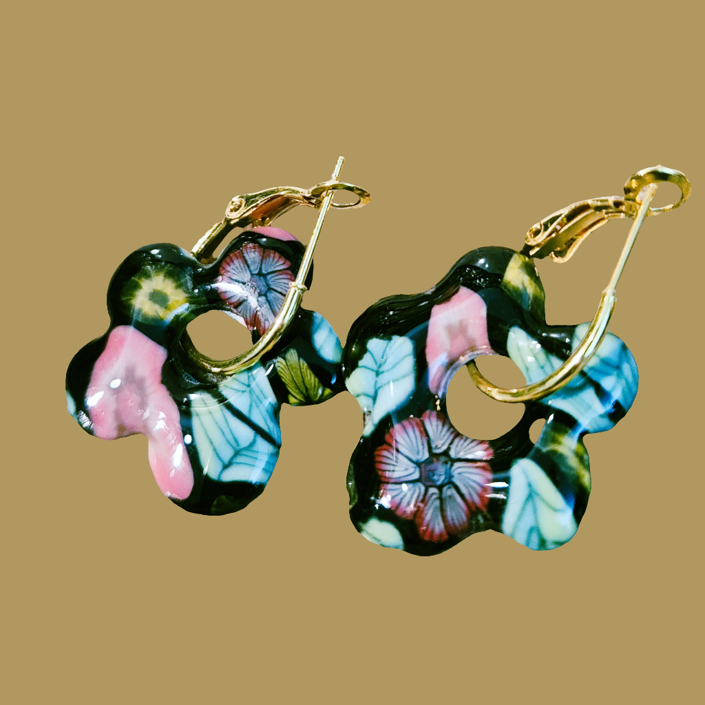 641. Boucles d'oreilles "Souvenirs de vacances"
