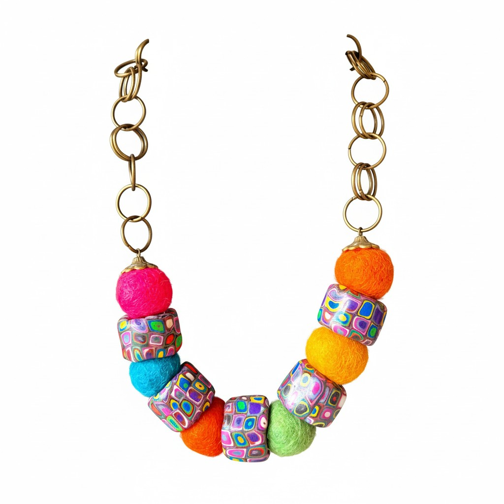 25. Collier" Boules de glace"