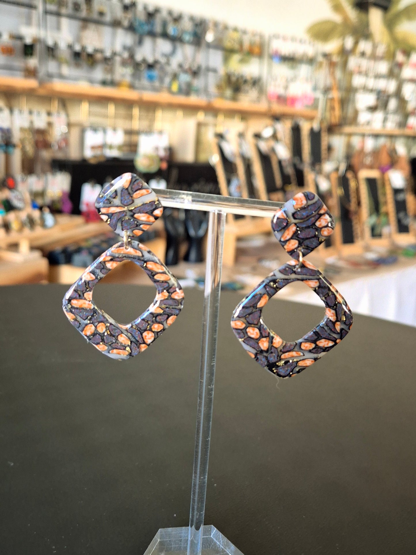717.Boucles d'oreilles"Léopard"