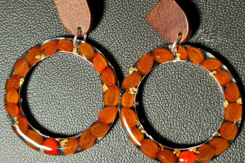 722. Boucles d'oreilles              " Authentique "