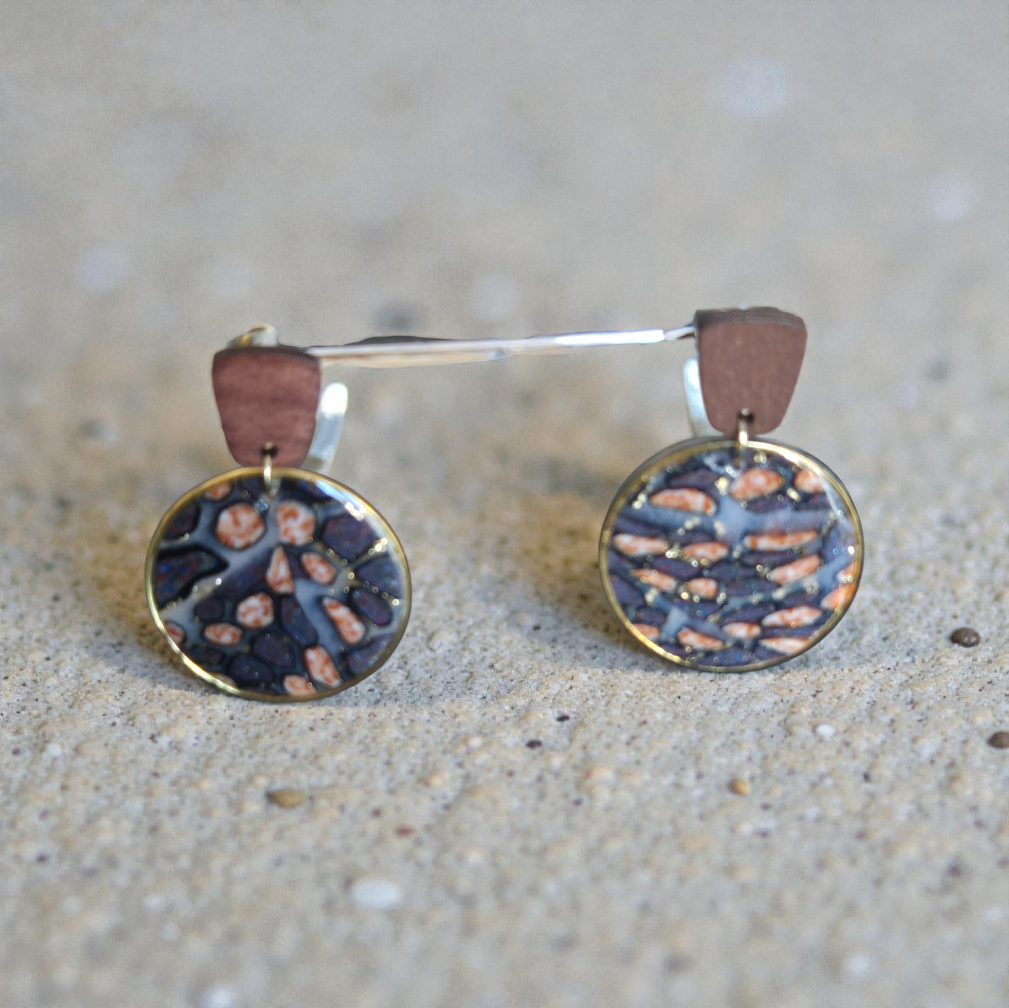 719.Boucles d'oreilles"Léopard"