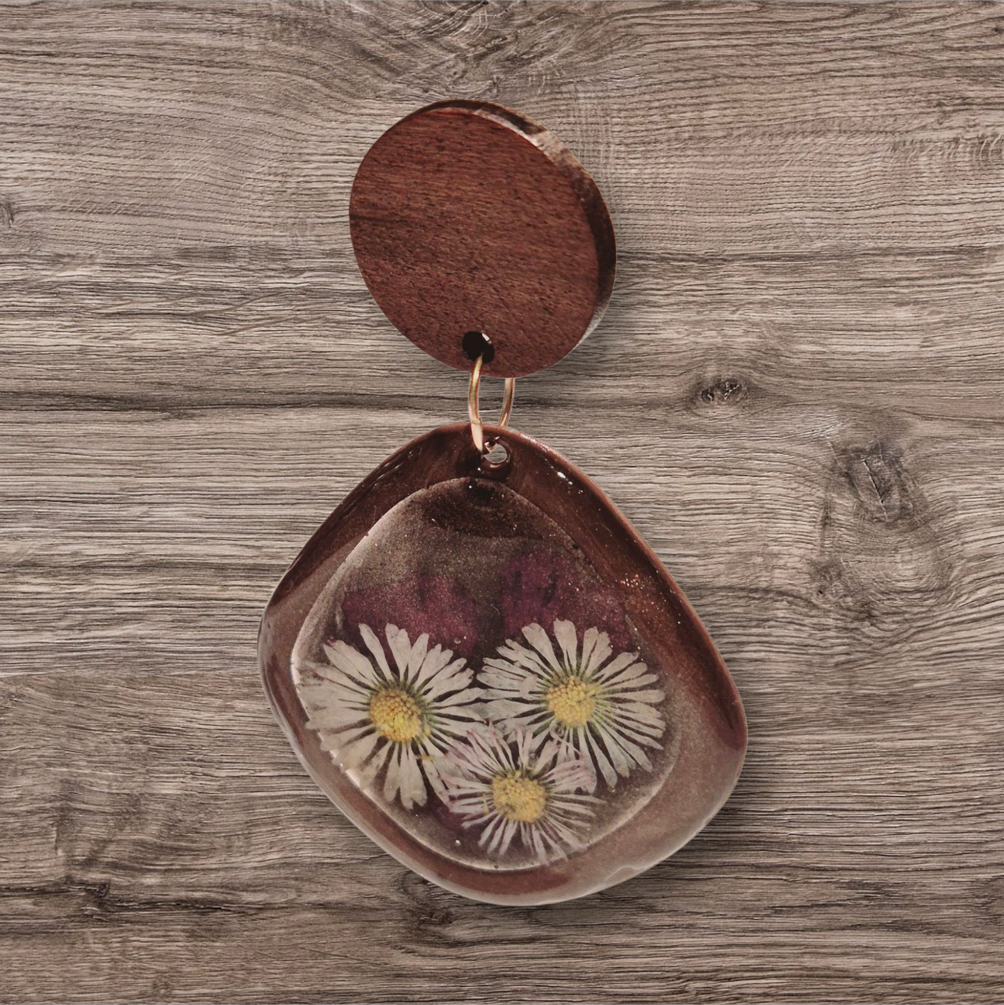 665. Boucles d'oreilles "Mon jardin "