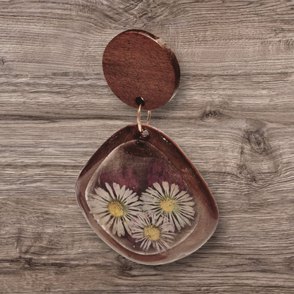 665. Boucles d'oreilles "Mon jardin "