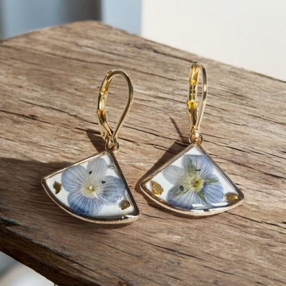 661.Boucles d'oreilles "Mon jardin "
