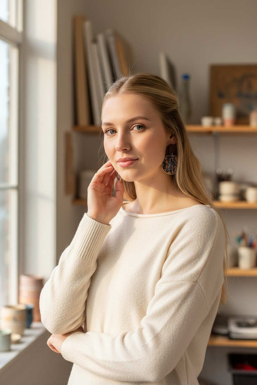 719.Boucles d'oreilles"Léopard"