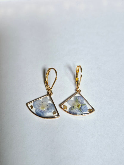 661.Boucles d'oreilles "Mon jardin "
