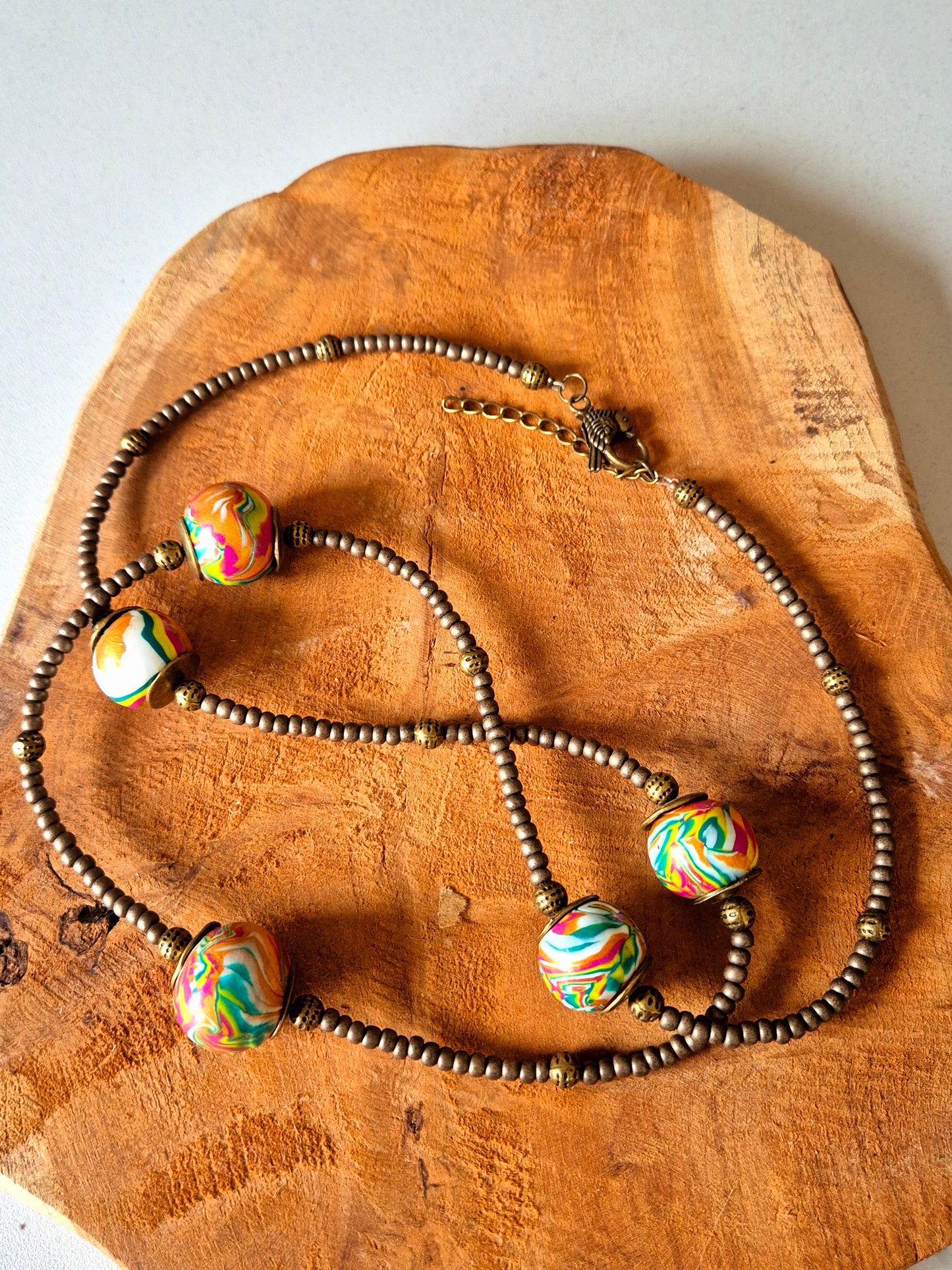 366. Collier "Sautoir arc en ciel "