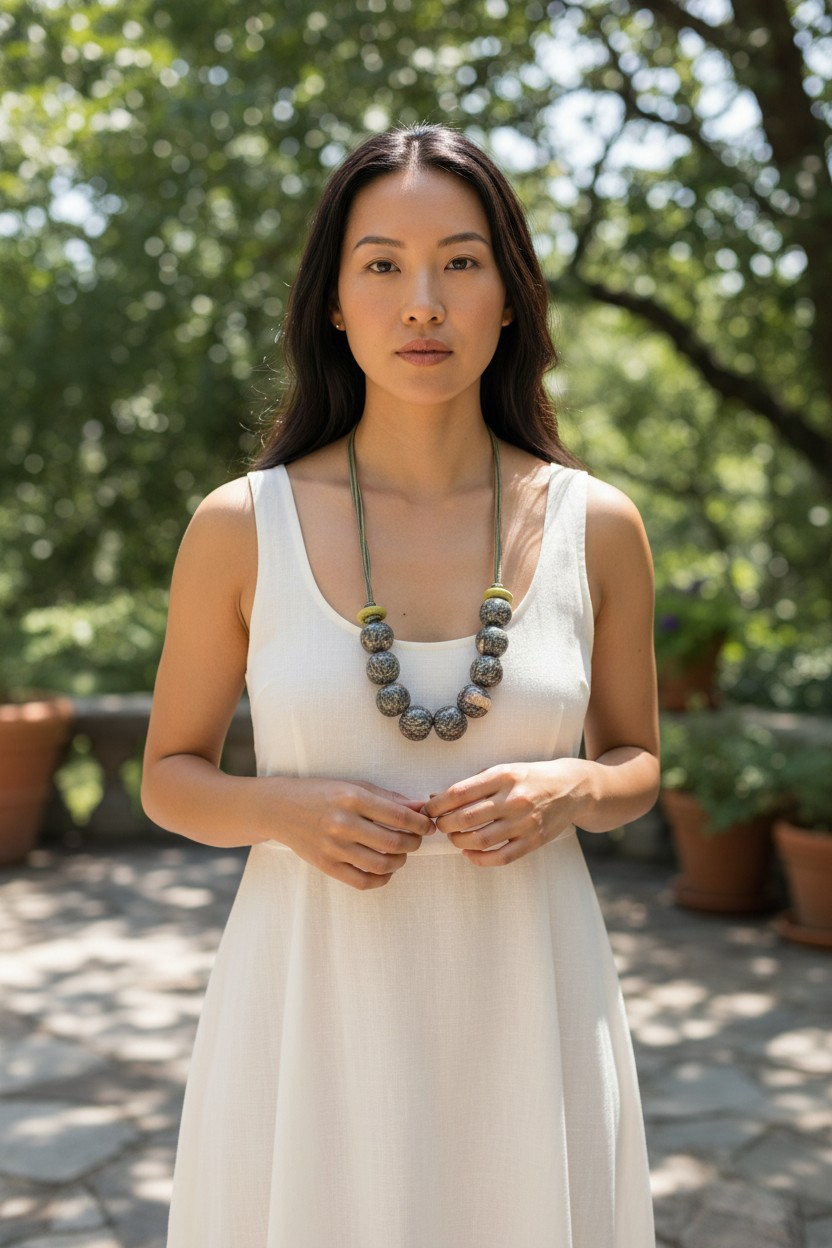 731.Collier "Végétation dense"