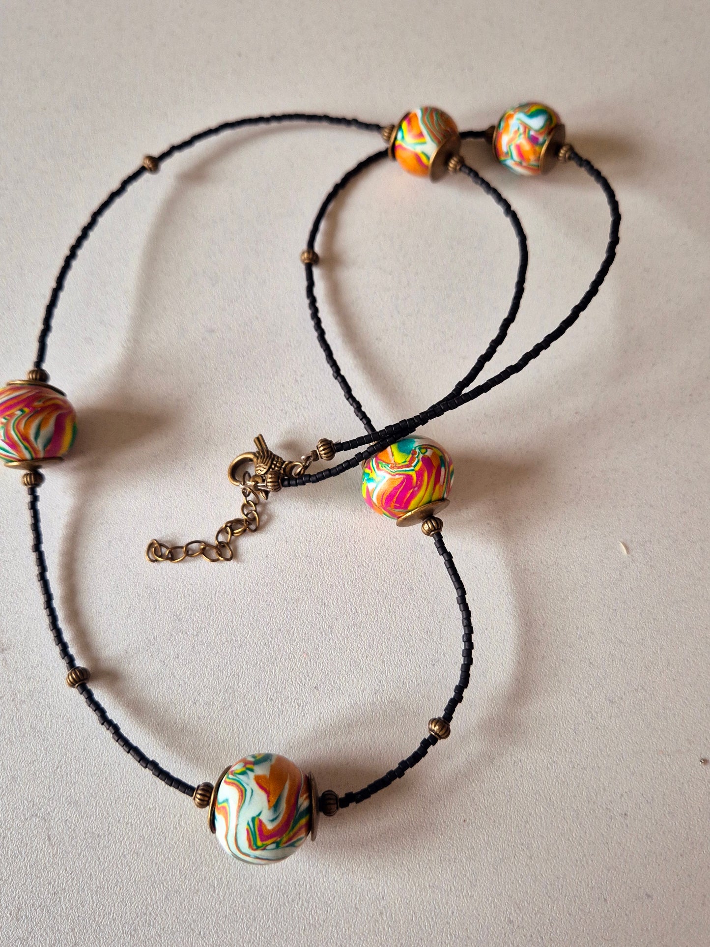 367. Collier "Sautoir Arc en ciel "