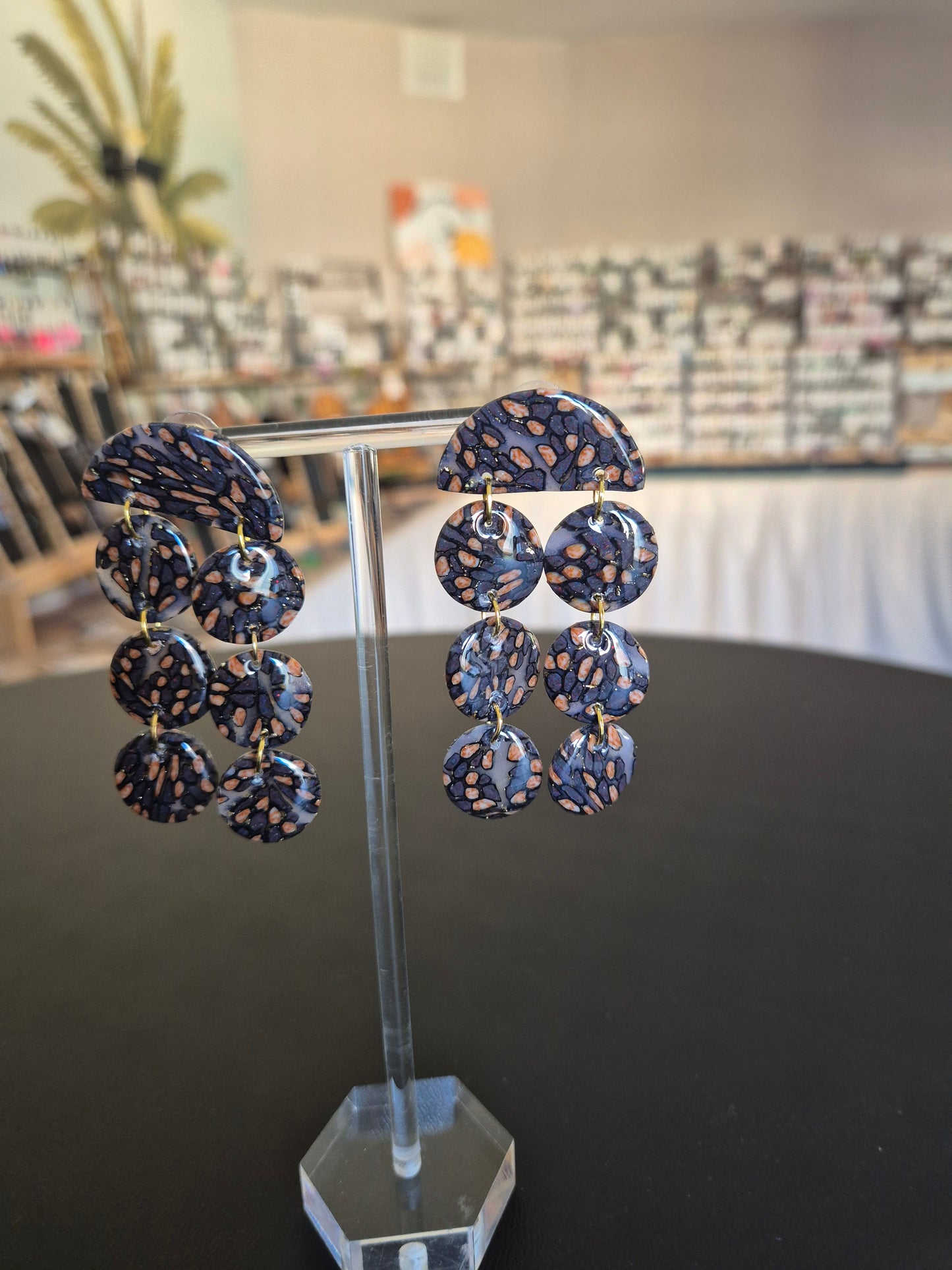 718.Boucles d'oreilles"Léopard"