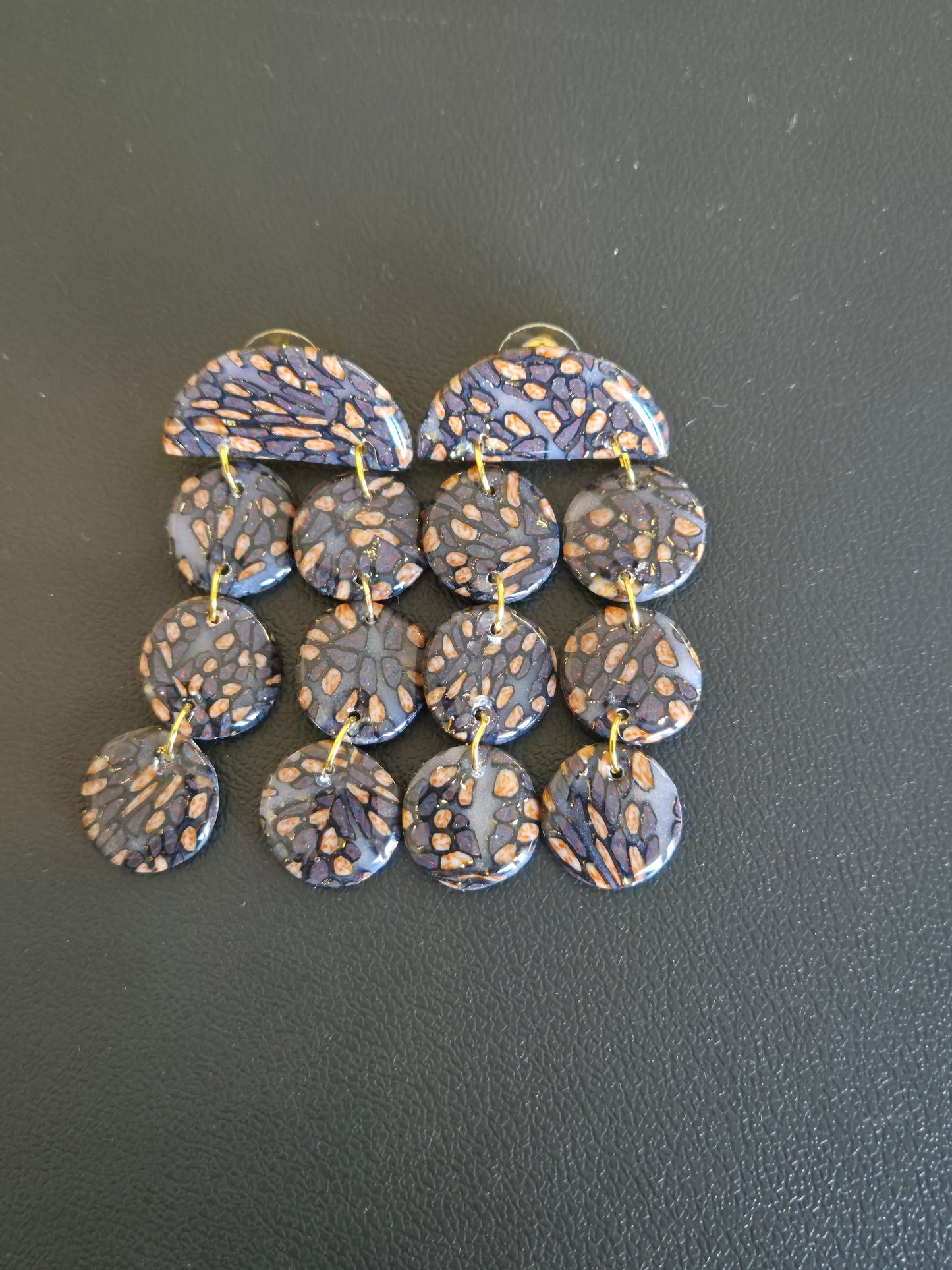 718.Boucles d'oreilles"Léopard"