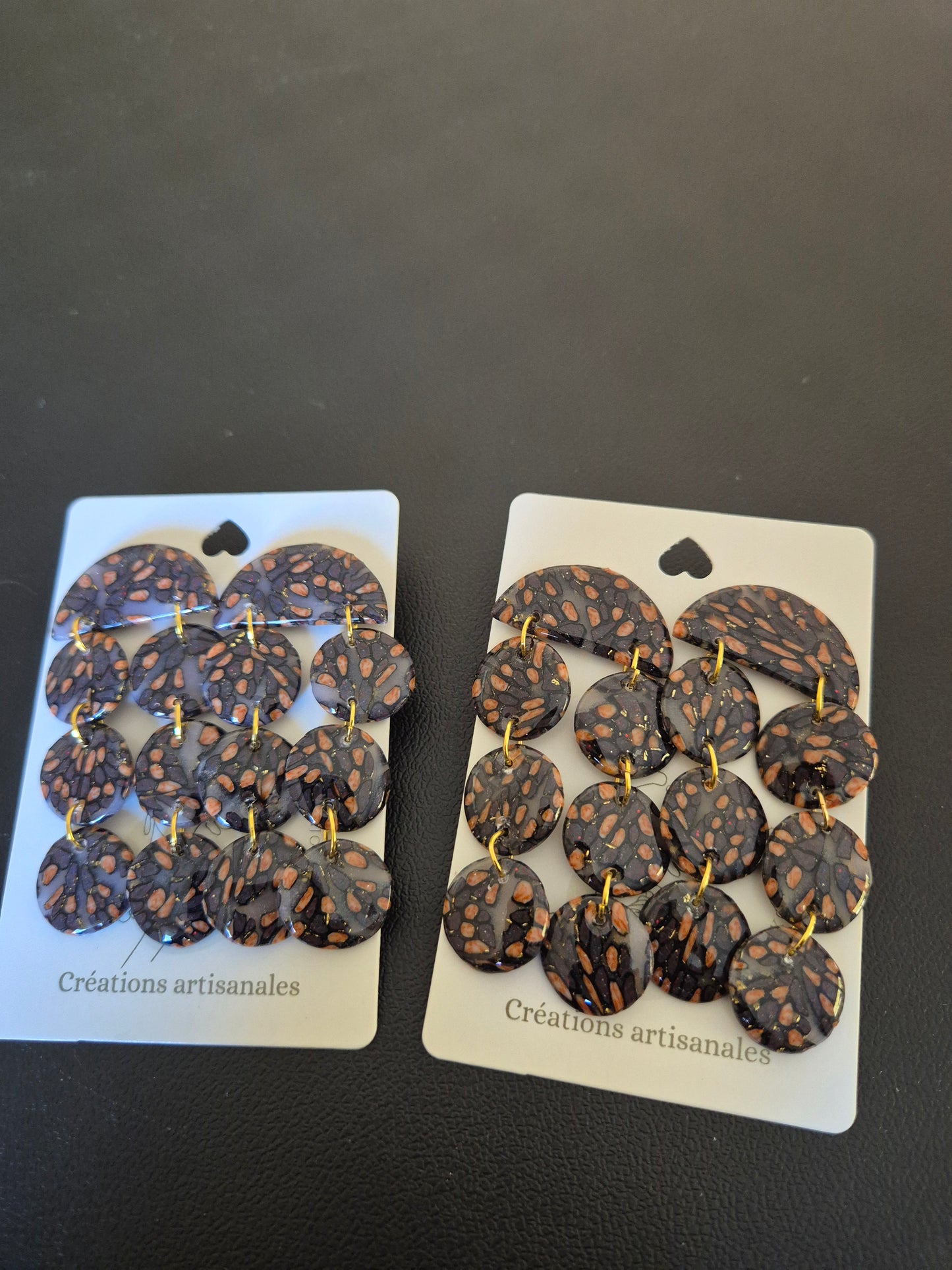 718.Boucles d'oreilles"Léopard"