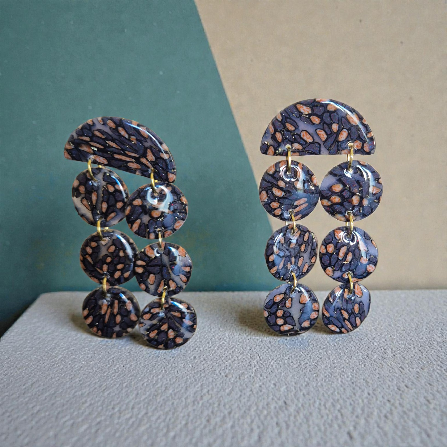718.Boucles d'oreilles"Léopard"