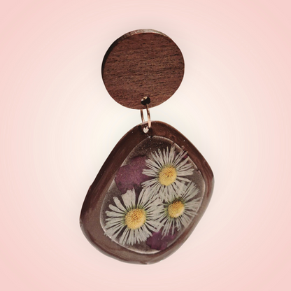 665. Boucles d'oreilles "Mon jardin "