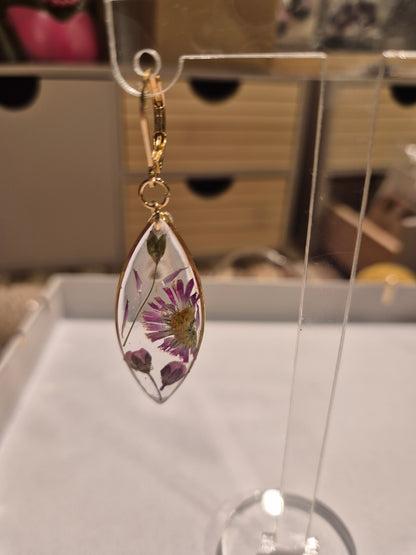 664.Boucles d'oreilles " Mon jardin "