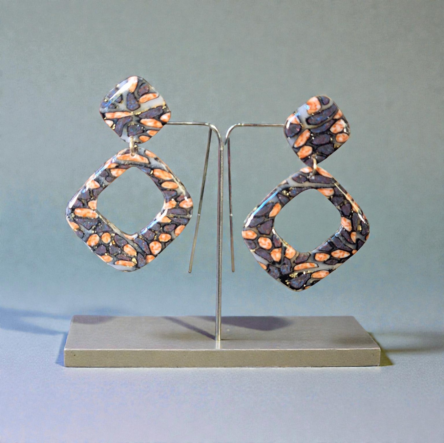 717.Boucles d'oreilles"Léopard"